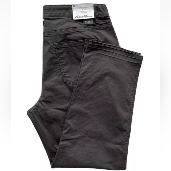 Eddie Bauer Women's Legend Wash Release Hem Crop Size: 12 - Picture 2 of 8